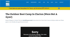 Desktop Screenshot of clactonbootcamps.co.uk