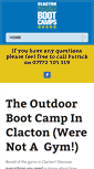 Mobile Screenshot of clactonbootcamps.co.uk